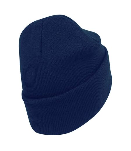 Bonnet À Revers En Coton Biologique Original Bleu Marine Beechfield