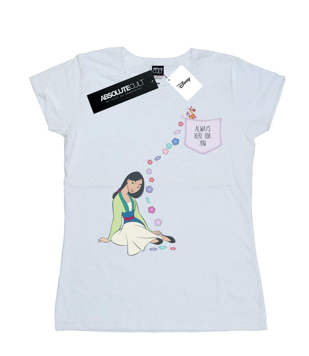 Disney - T-shirt MULAN ALWAYS HERE FOR YOU - Femme (Blanc) - UTBI16253-1