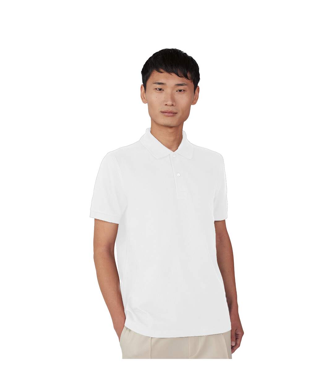 Polo My Homme Blanc B&C-1
