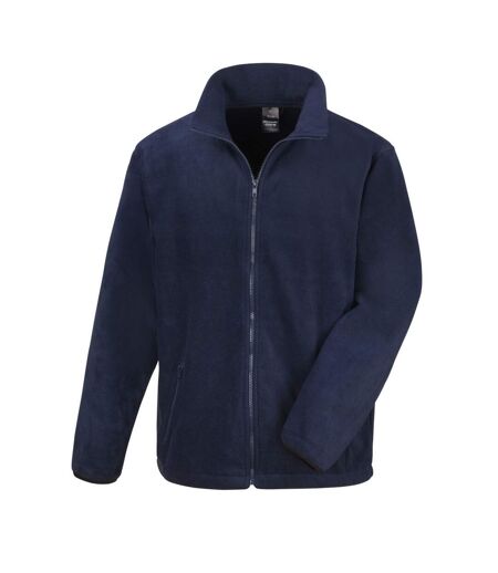 Result Mens Core Fashion Fit Outdoor Fleece Jacket (Navy Blue)
