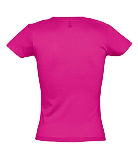 SOLS Womens/Ladies Miss Short Sleeve T-Shirt (Fuchsia)