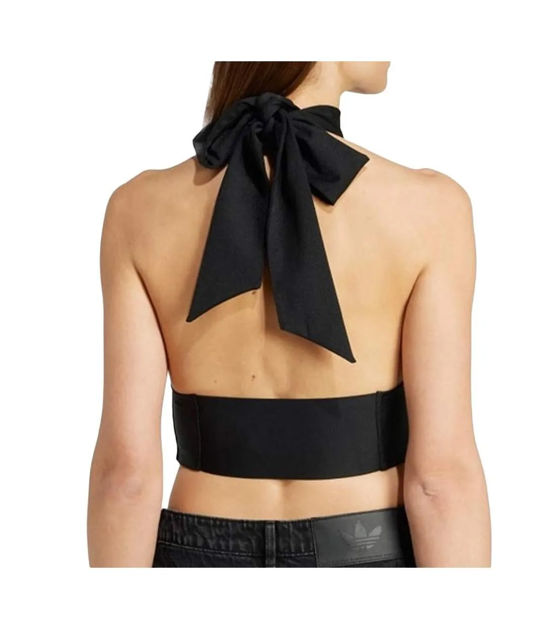 Débardeur noir femme adidas halterneck-2