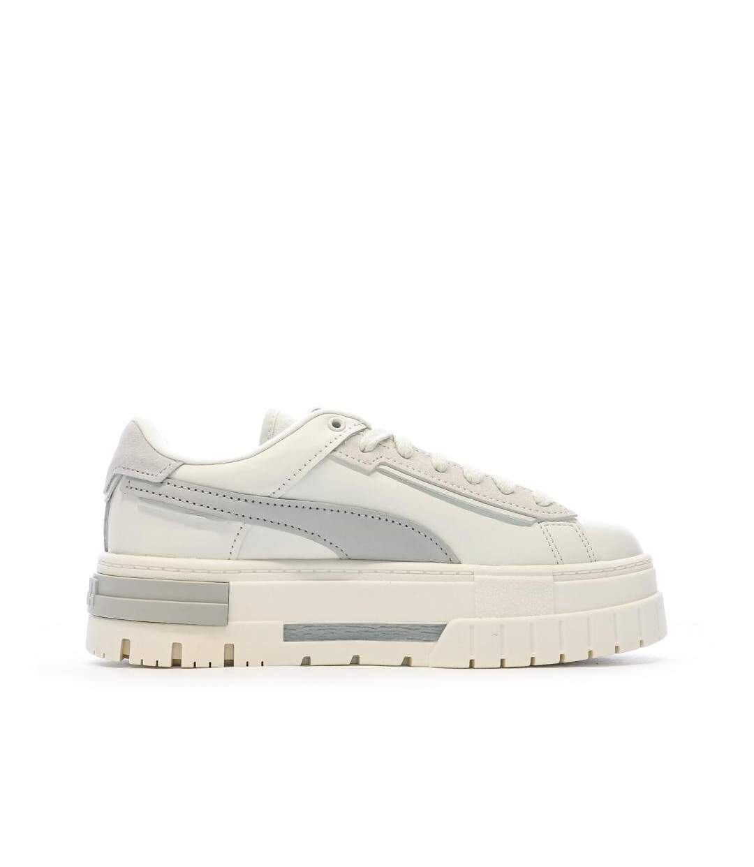 Baskets écru/gris femme puma crashed selflove-2