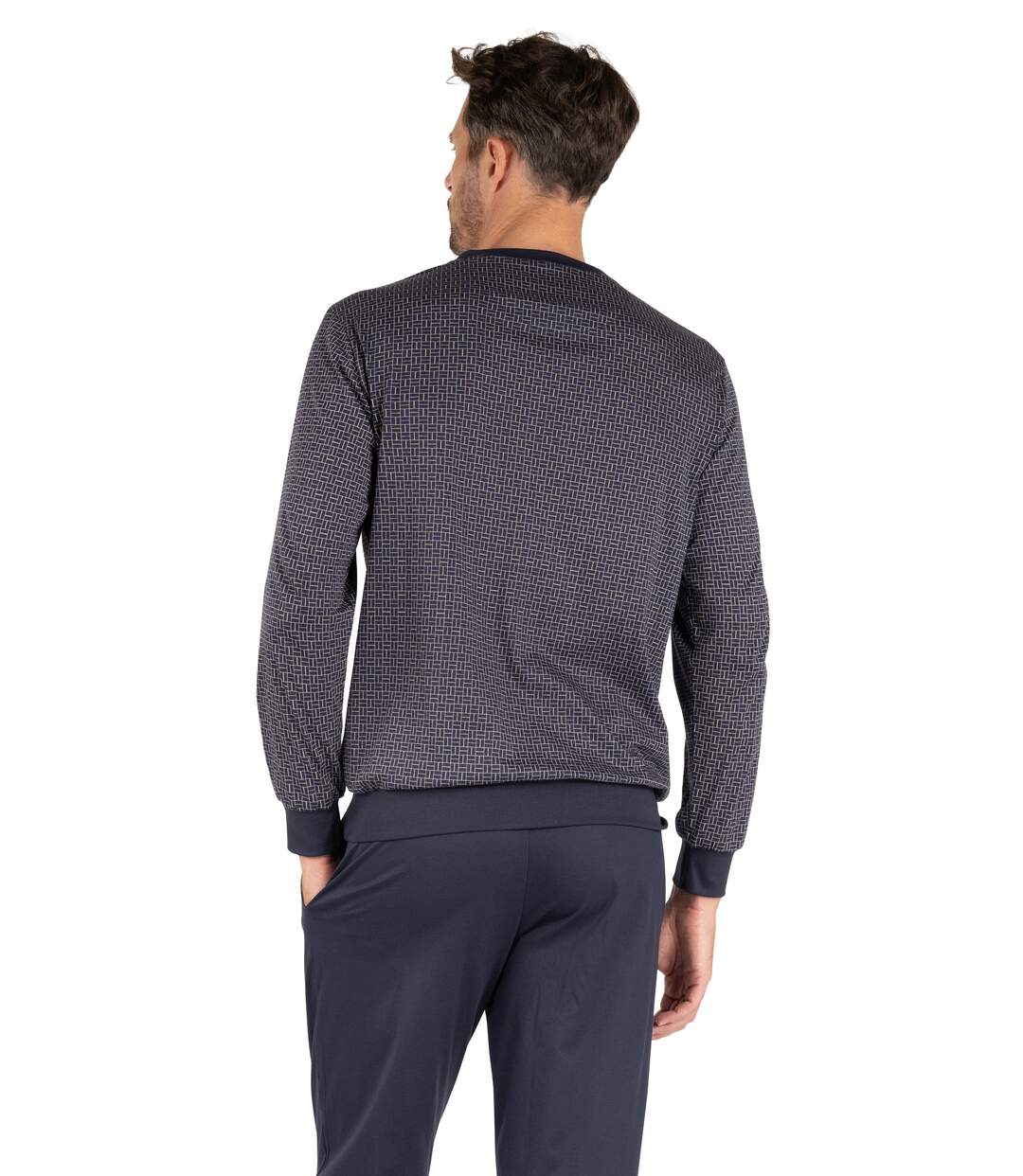 Pyjama jogger long homme Mercerisé Eminence-2