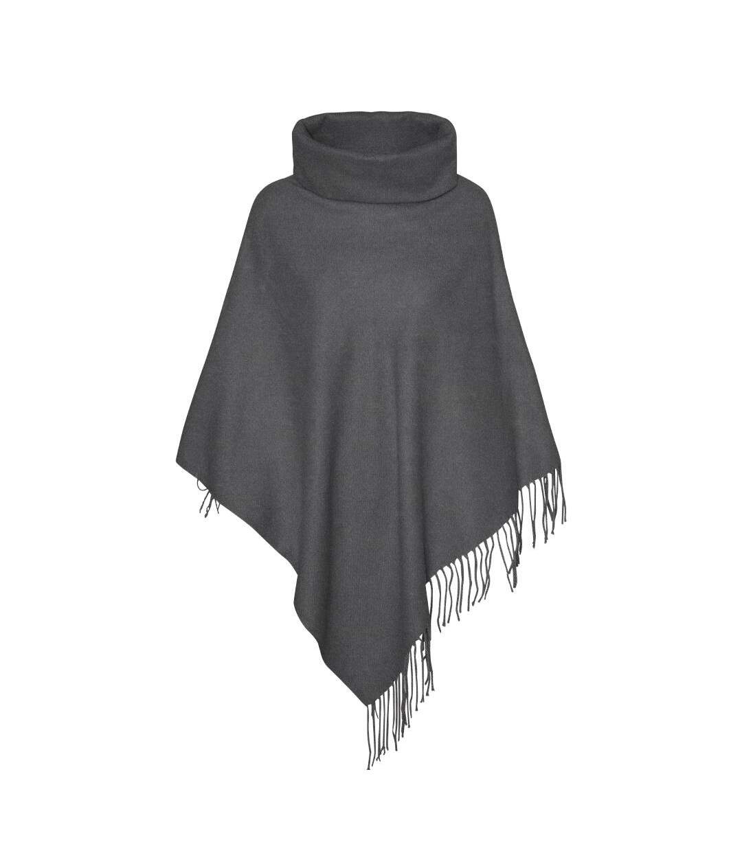 Poncho gris femme vero moda kleo-1