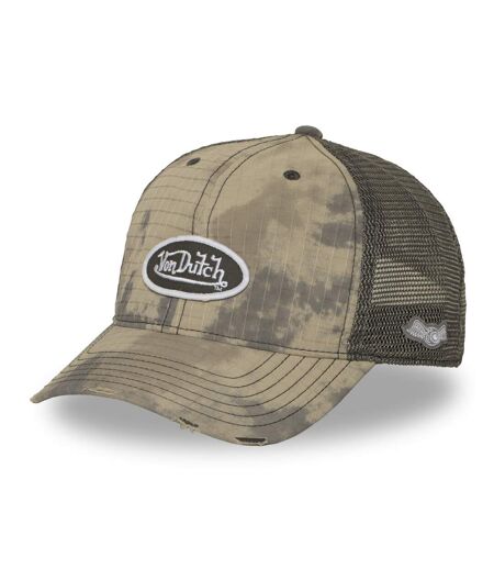 Casquette baseball filet en ripstop effet usé avec patch Mac kamo Vondutch