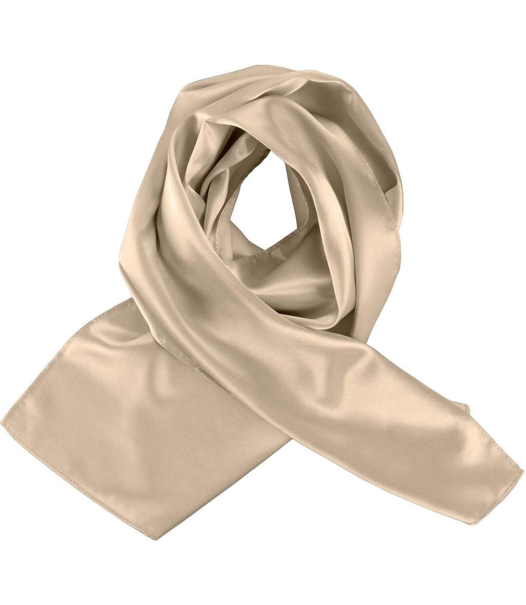 Foulard femme satiné - K861 - beige naturel-1