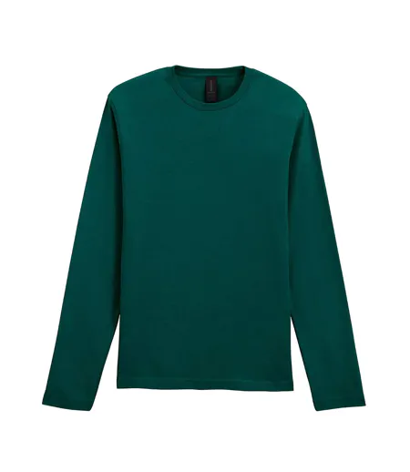 T-shirt Uni Manches Longues Softstyle Adulte Vert Sarcelle Gildan