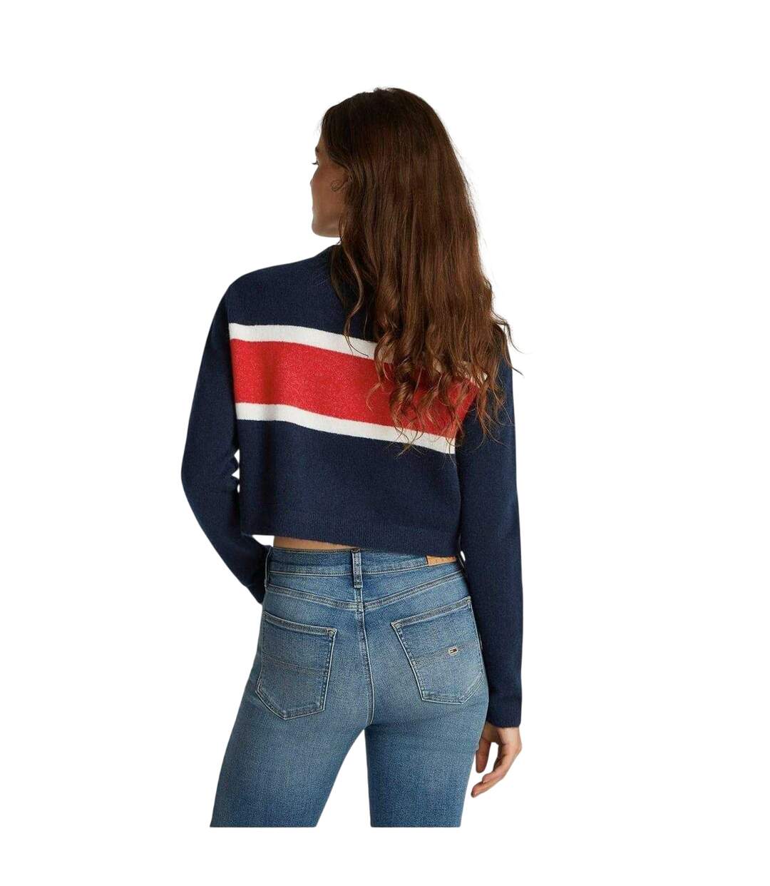 Sweat Motif/style Blocs De Couleurs Femme Bleu Marine Foncé Tommy Jeans-3
