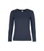 T-shirt Manches Longues #e190 Femme Bleu Marine B&C-1