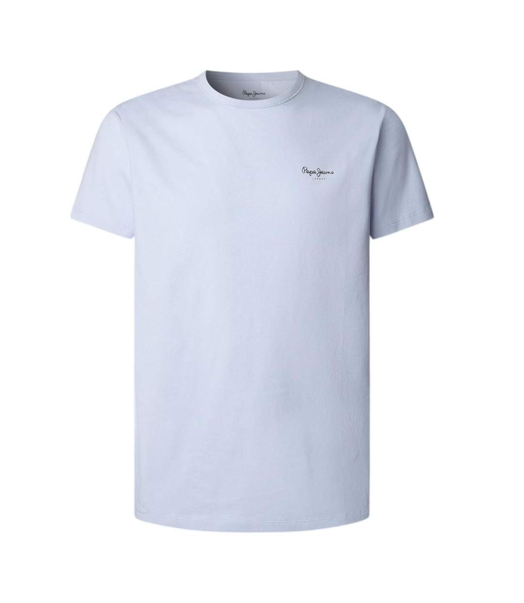 T-Shirt bleu clair homme pepe jeans original-1