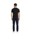 Mens Crew Neck Regular T-shirt Black Aquascutum-4