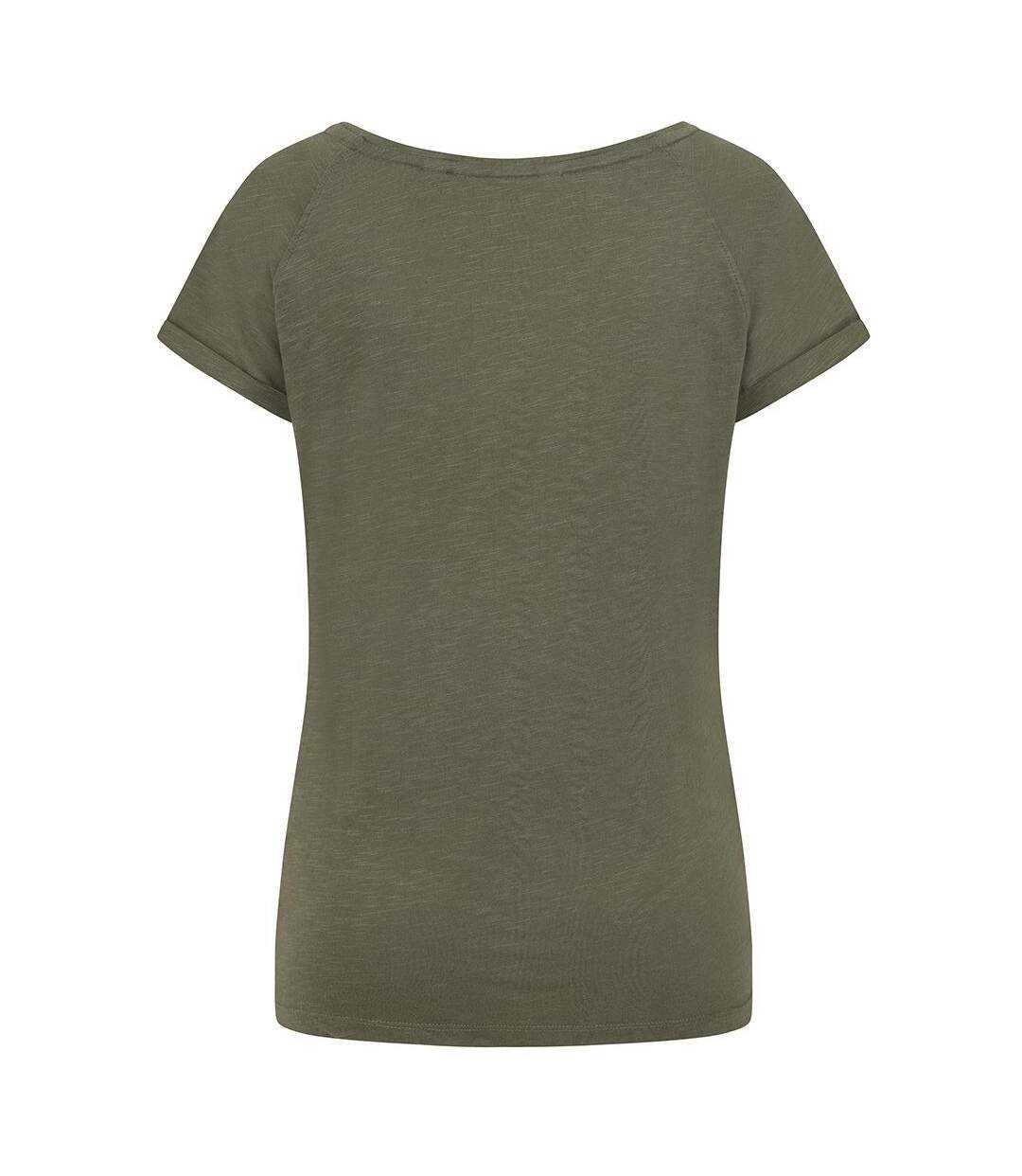 T-shirt Femme Kaki Lazy Jacks-3