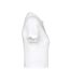 Womens/ladies Triblend Crop Top White Proact-3