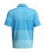 Mens Playoff 3.0 Stripe Polo Shirt Light Blue Under Armour-2