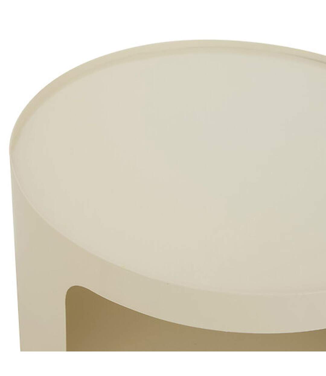 Table à café 2 niches en métal ASHDAL - Beige-3