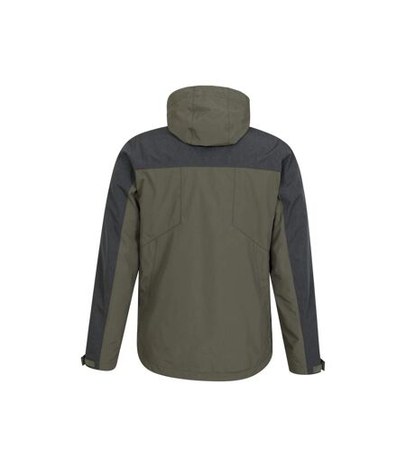 Mens District Extreme 3 In 1 Waterproof Jacket Khaki Green Mountain Warehouse