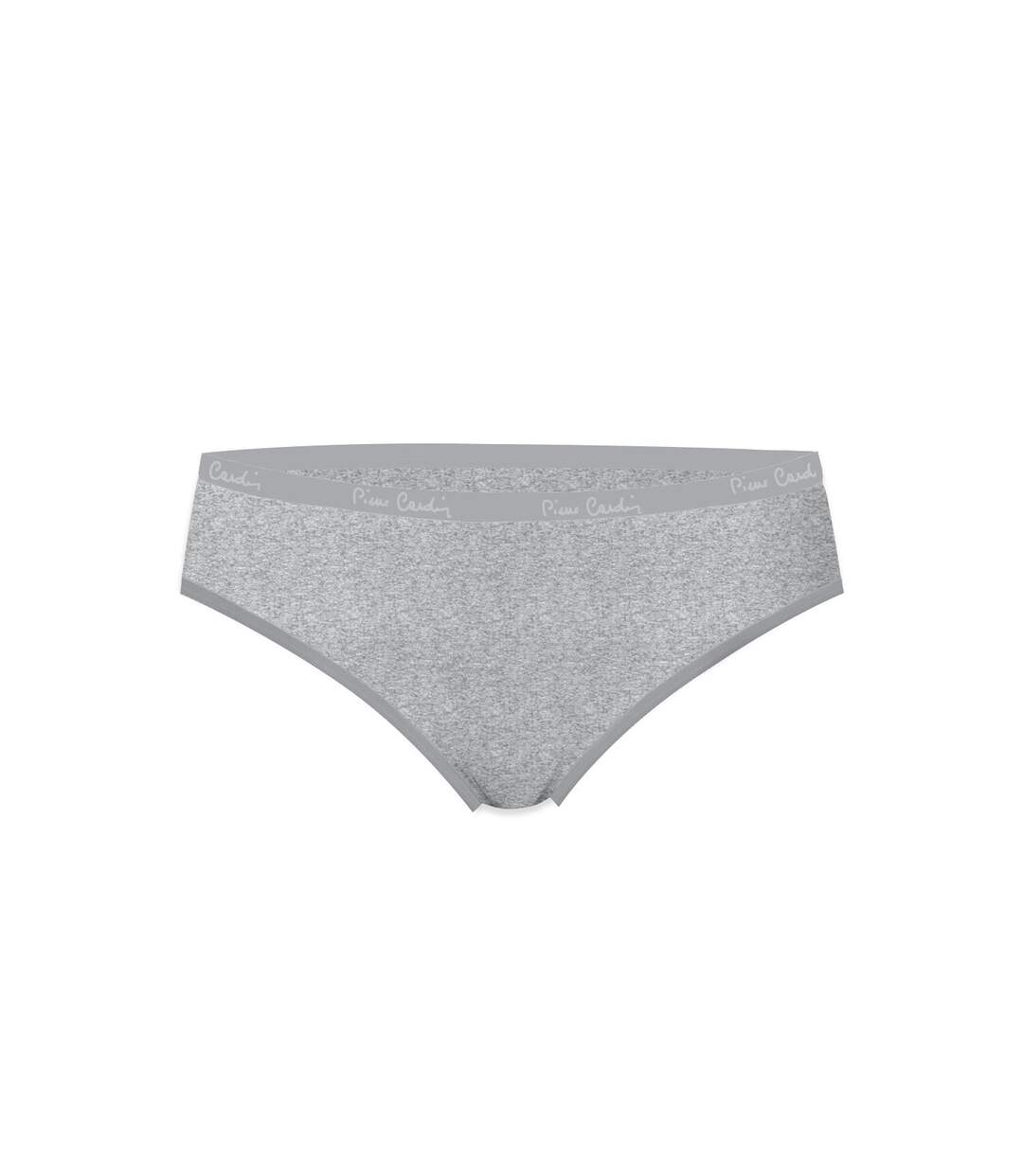 Lot de 3 slips femme  en coton uni et imprimé ceinture fine 2cm BGP Pierre Cardin-4