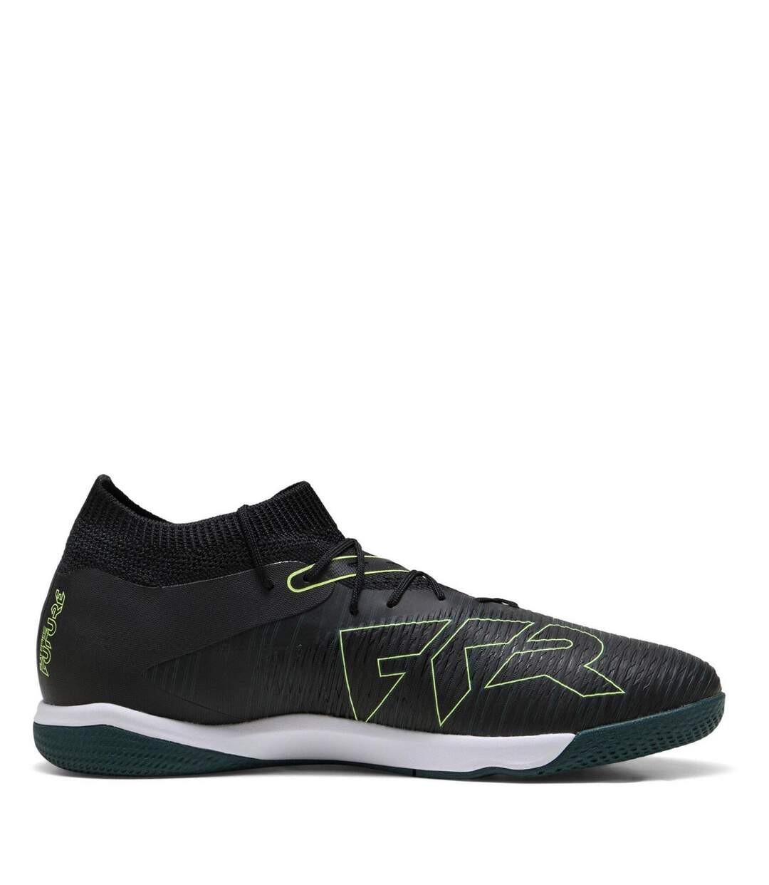 Mens Future 8 Match Flat Indoor Football Shoes  Black Puma-4