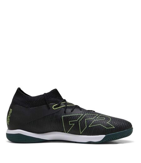Mens Future 8 Match Flat Indoor Football Shoes  Black Puma