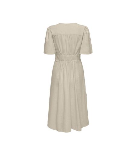 Robe beige femme jdy nora 2/4 midi
