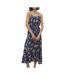 Robe Marine/Jaune à Motifs Femme Vero Moda Easy Joy - L