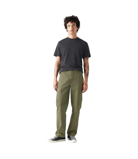 Pantalon À Poches Homme Kaki Foncé Levis