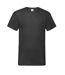 T-shirt Valueweight Homme Noir Fruit Of The Loom-1