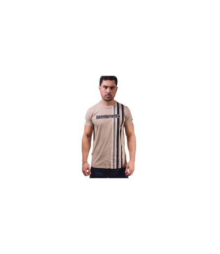 T-shirt Ss25 Homme Beige Gris Lambretta