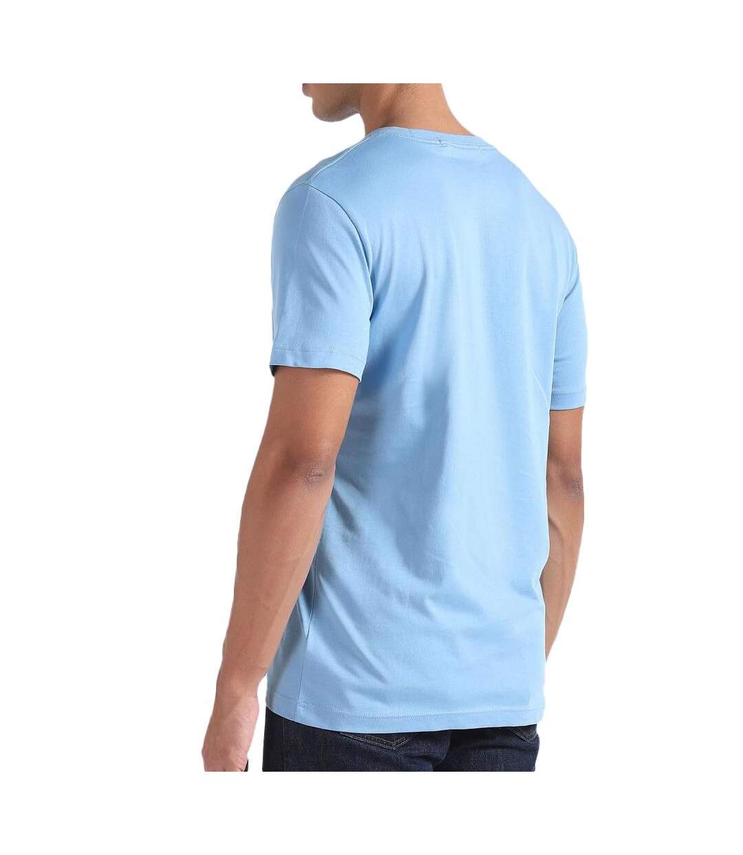 T-shirt Bleu Homme Calvin Klein Jeans Echo Graphi - L-2