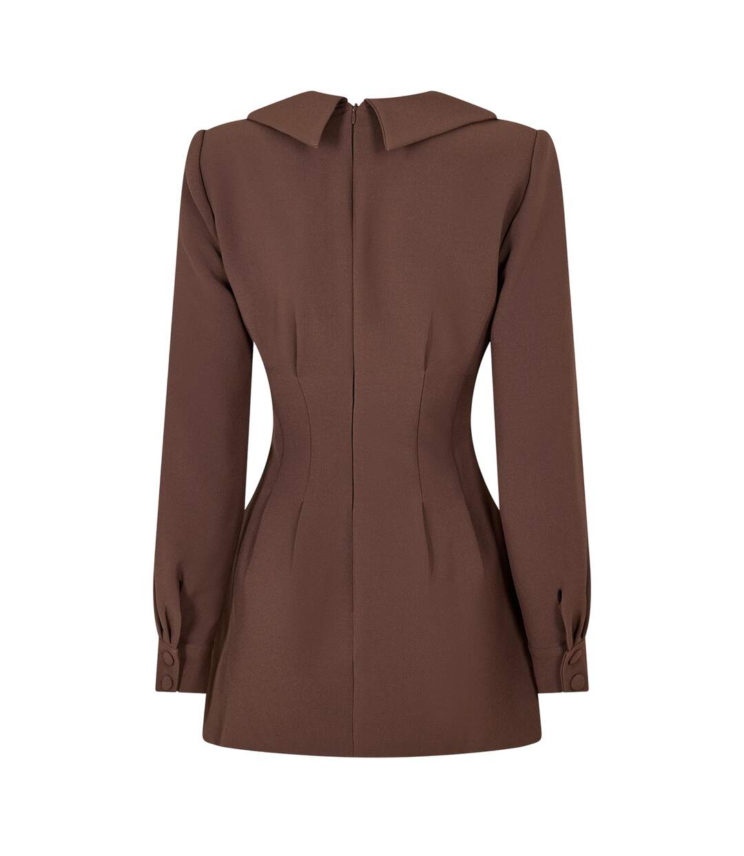 Robe Courte Motif/style Plissé Femme Marron Rougeâtre Odd Muse-3