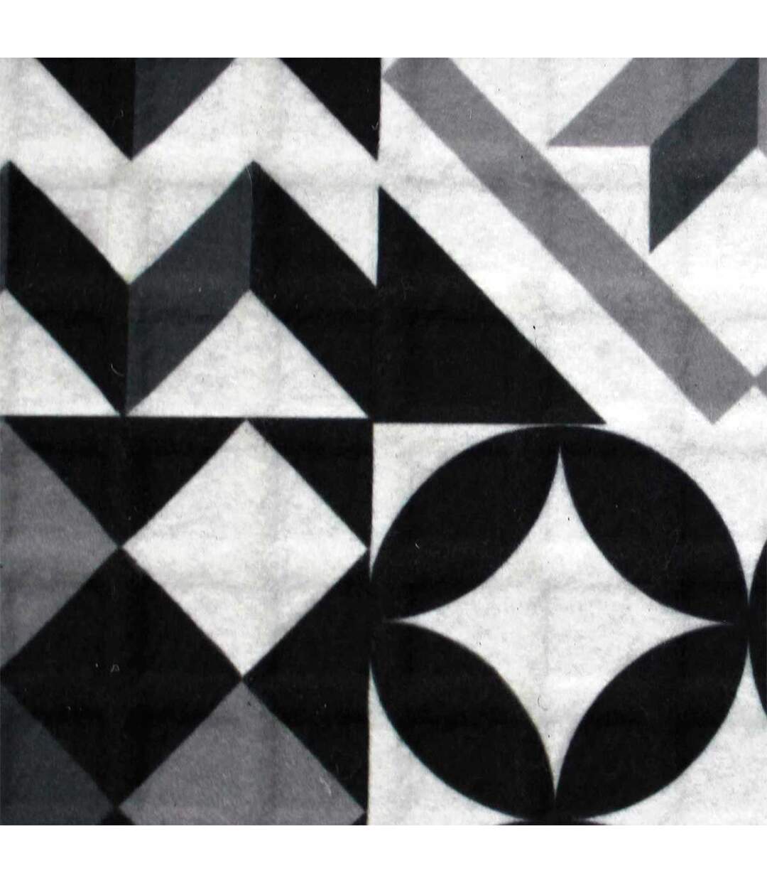 Tapis Relief Imprimé Calypso 45x75cm Noir-2