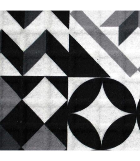Tapis Relief Imprimé Calypso 45x75cm Noir