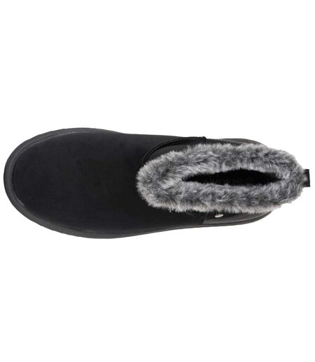 Isotoner Bottines femme basses revers fourré, semelle à mémoire de forme