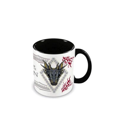 House Of The Dragon Ornate Mug (White/Black/Red) (One Size) - UTPM5783