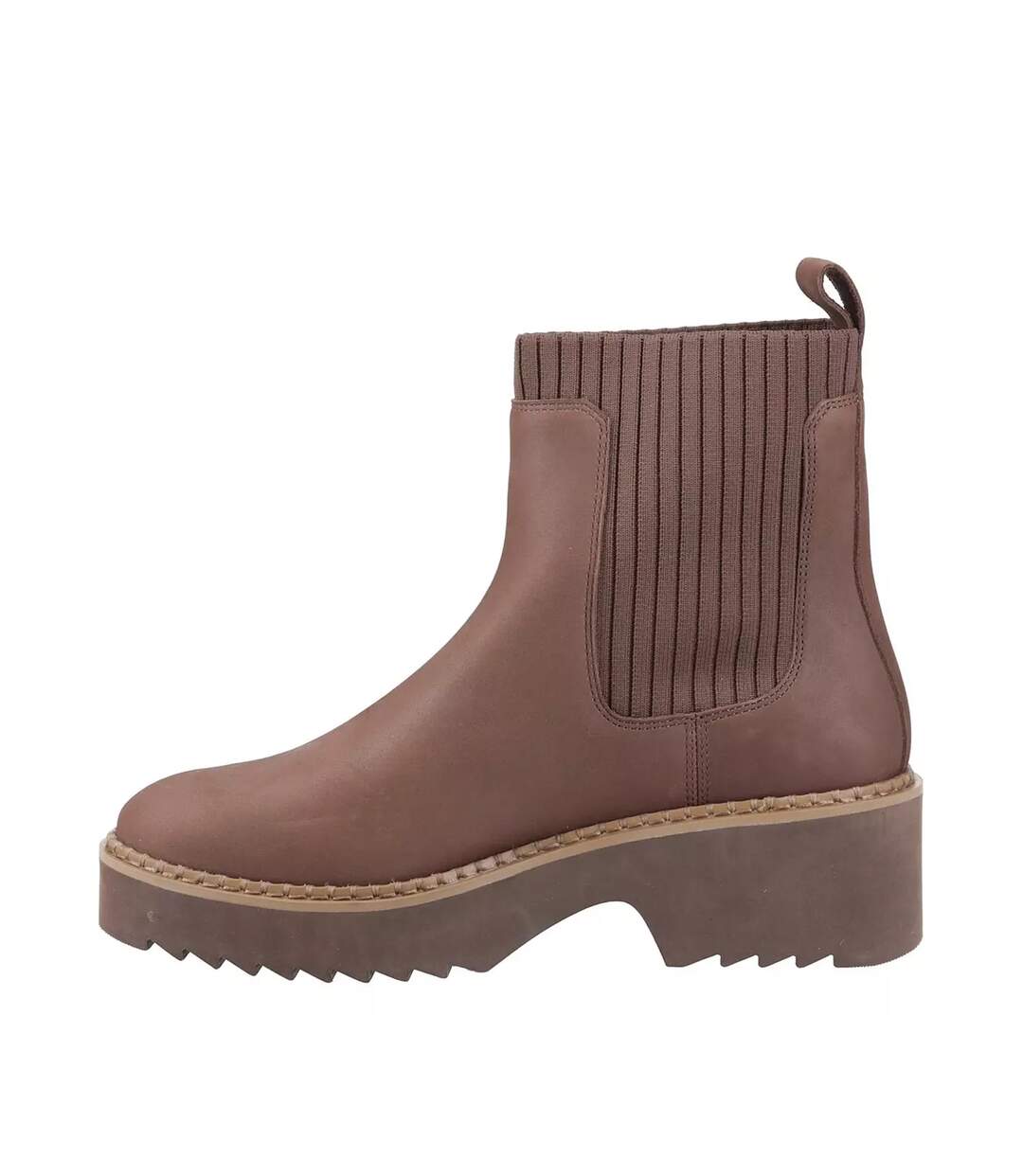 Womens/ladies Millie Leather Ankle Boots Oat Brown Toms-3