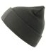 Unisex Adult Wind S Patch Recycled Double Skin Cuffed Beanie Dark Grey Atlantis-2