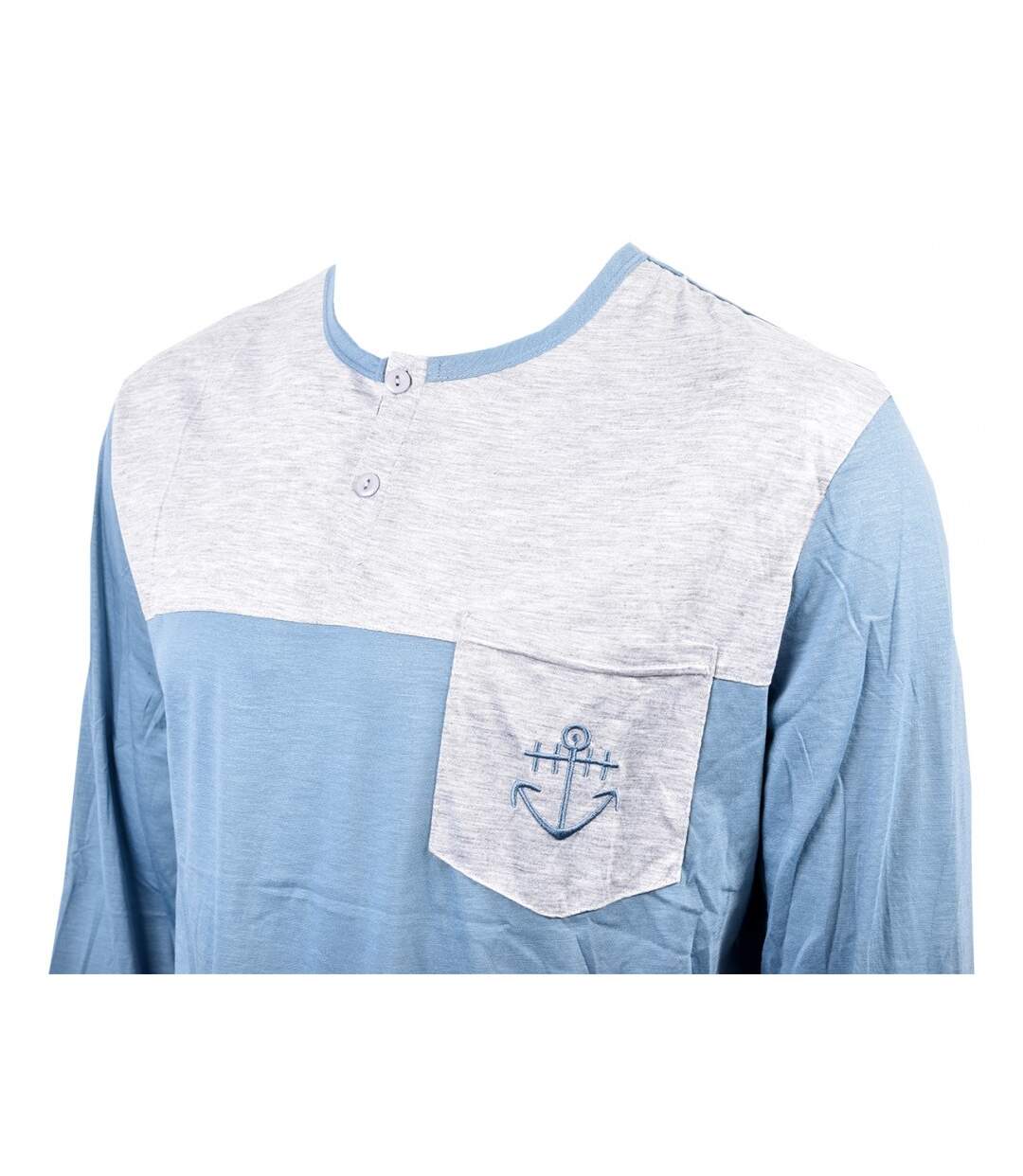 Pyjama Homme Long Eco 2310 BLEU-3