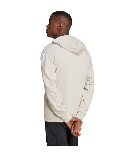 Sweat À Capuche Style 3 Rayures Essentials Homme Beige Crème Adidas