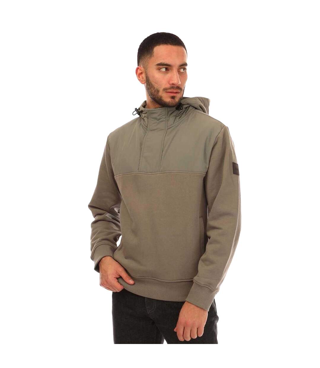 Sweat À Capuche Homme Marron Boss-1