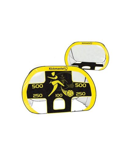 MV Sports Kickmaster 2 in 1 Football Goal Set (Pack of 8) (Yellow/Black) (One Size) - UTAG1905