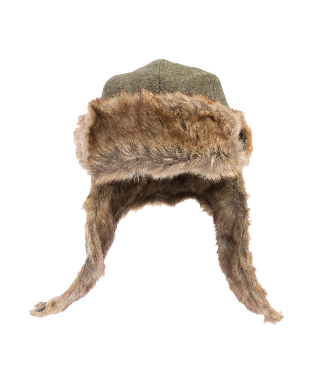 Mens Harris Tweed Trapper Hat Green New Era-1