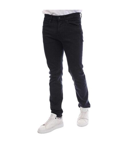 Mens Delaware Cotton Slim Jeans Dark Blue Boss