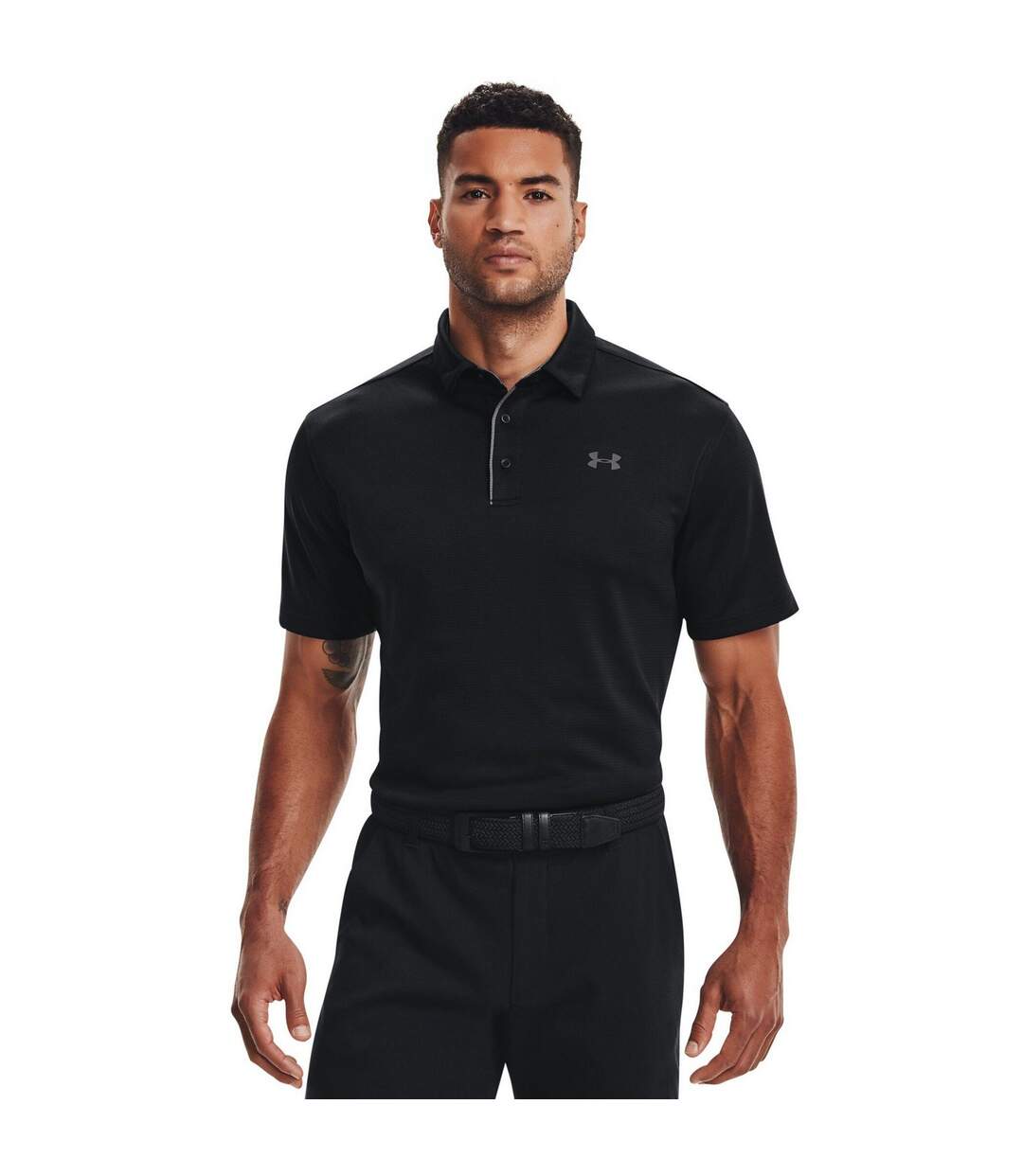 Polo tech homme noir / graphite Under Armour-3