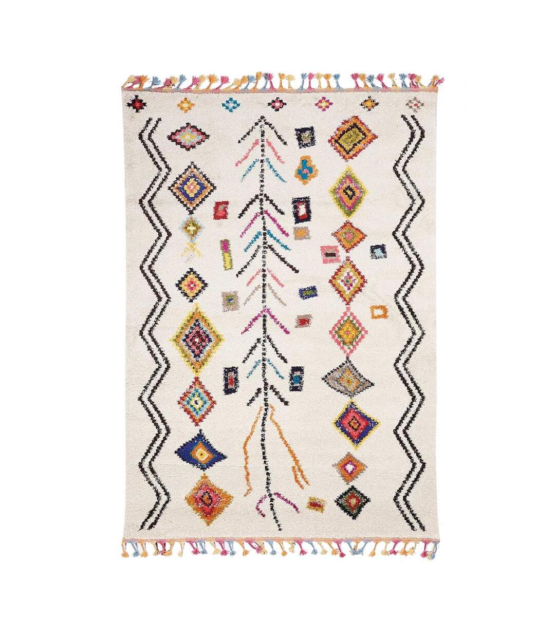 Tapis berbère tissé motif ethnic OURIKA 2-1