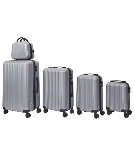 Lot de 4 Valises & Vanity Tokyo 100L Gris