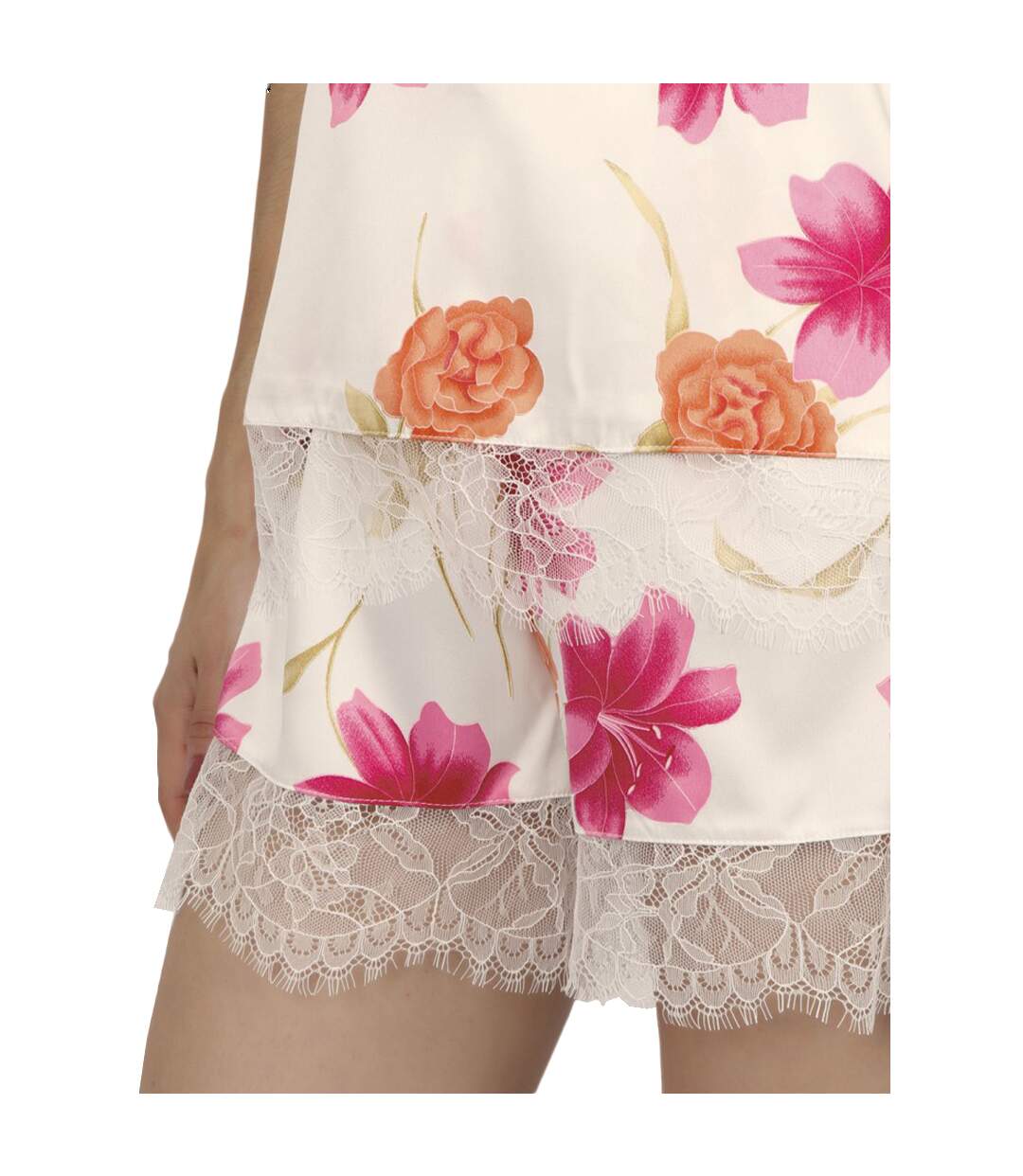 Pyjama short débardeur Thai Flowerss Admas-4