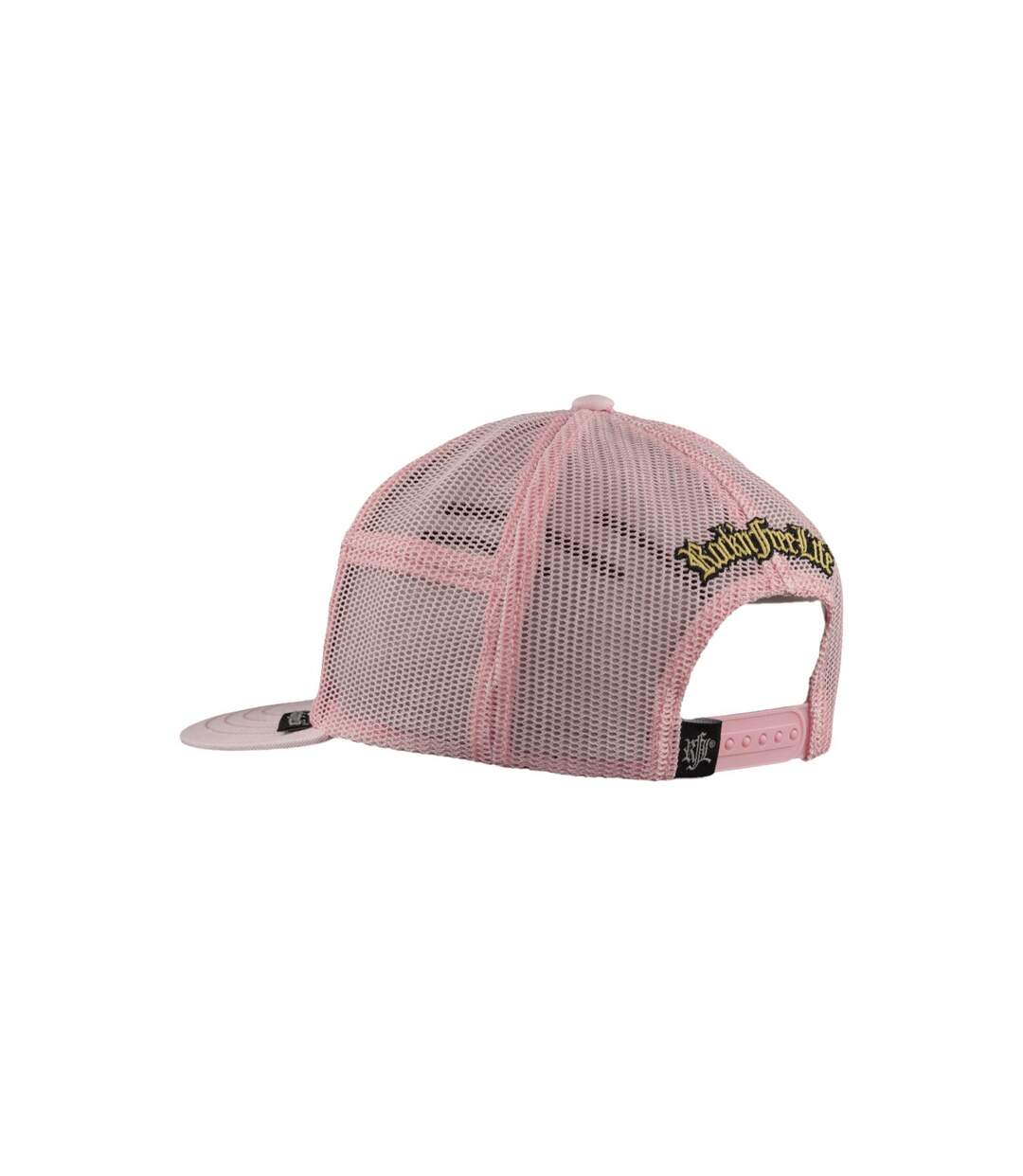 Casquette snapback visière plate avec filet bi-matière Flower Snap Rock'n Free Life-3