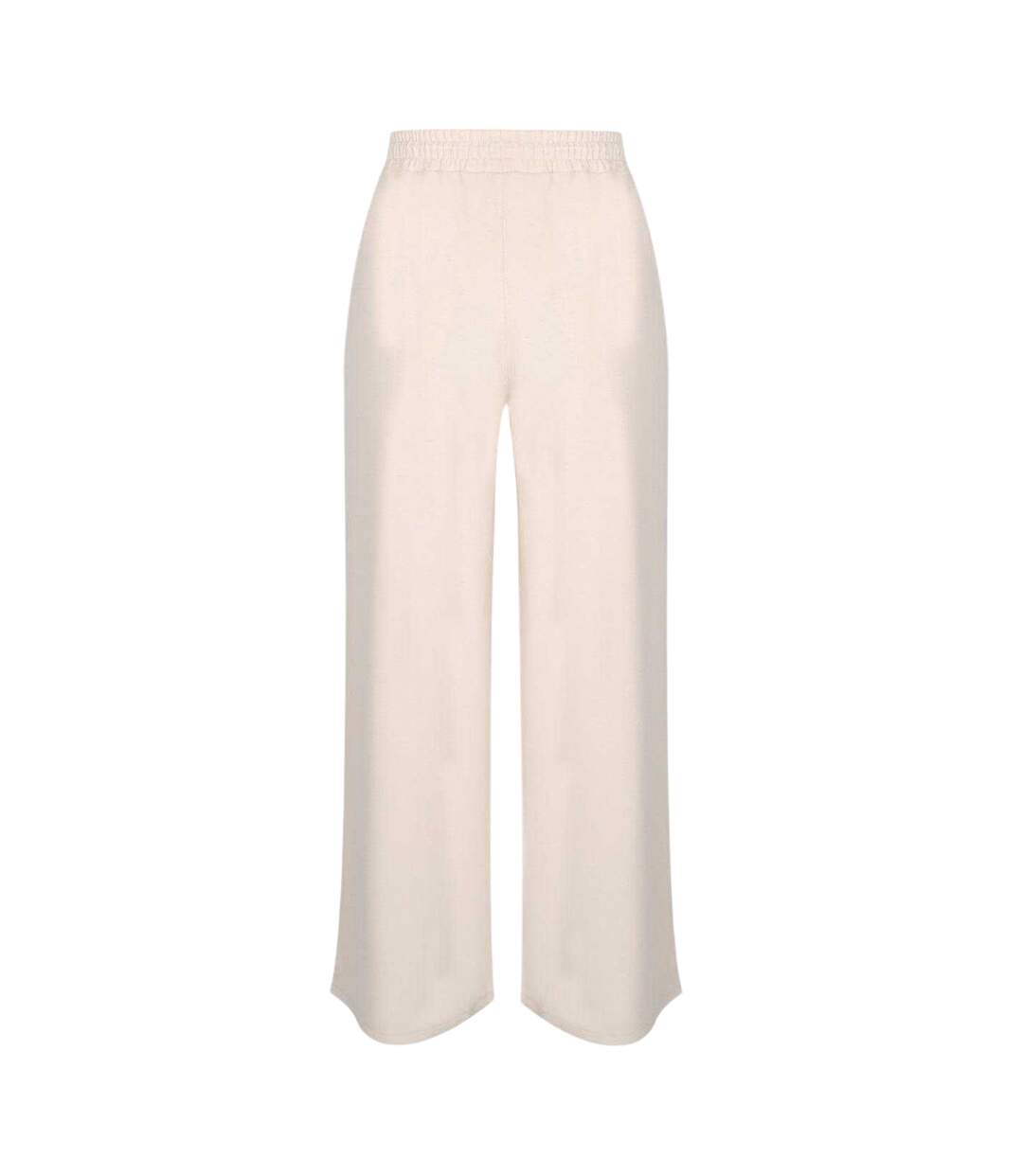 Womens/ladies Logo Wide Leg Jogging Bottoms Neutral Biba-2