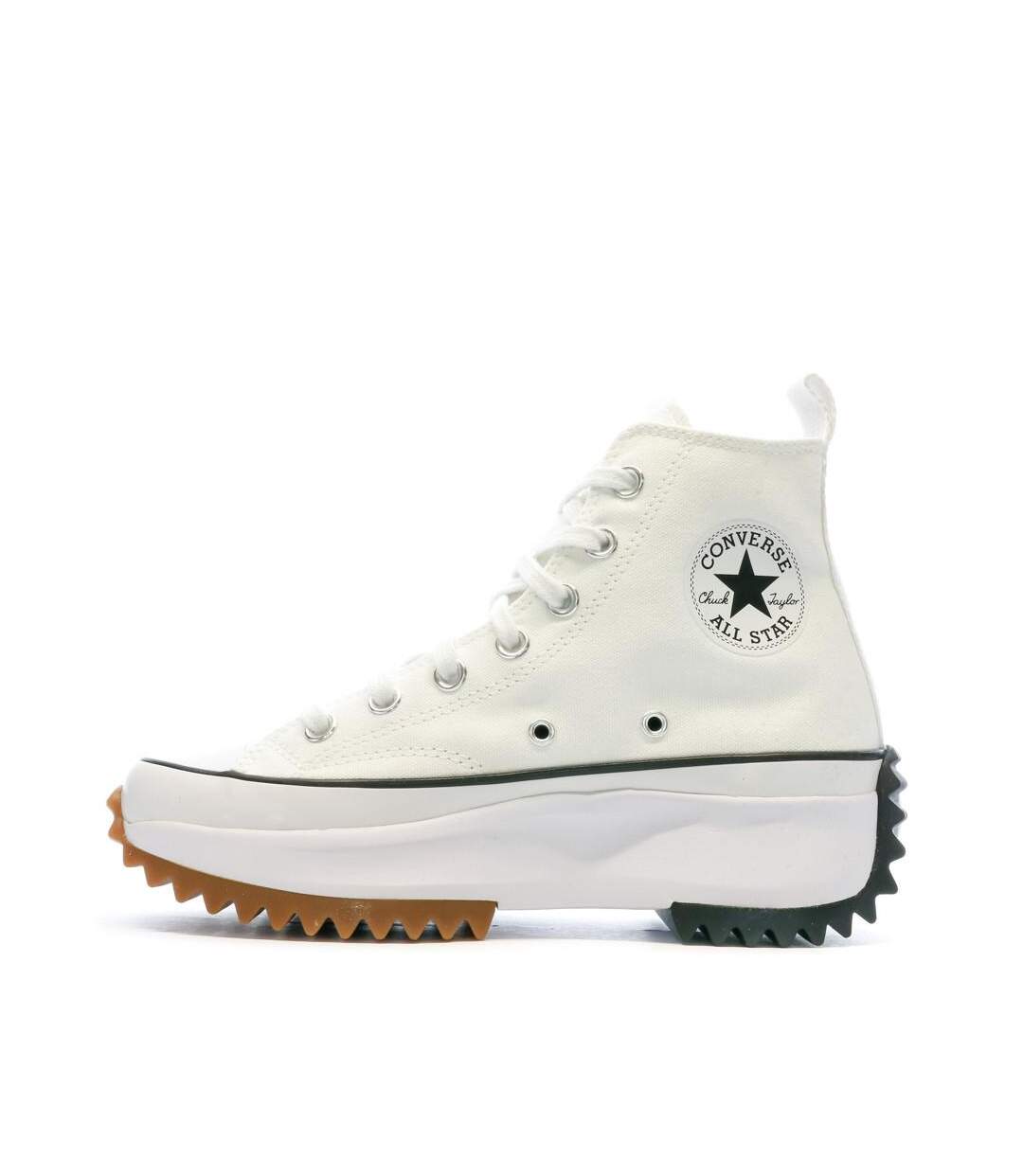 Baskets blanches mixte converse run star hike-1